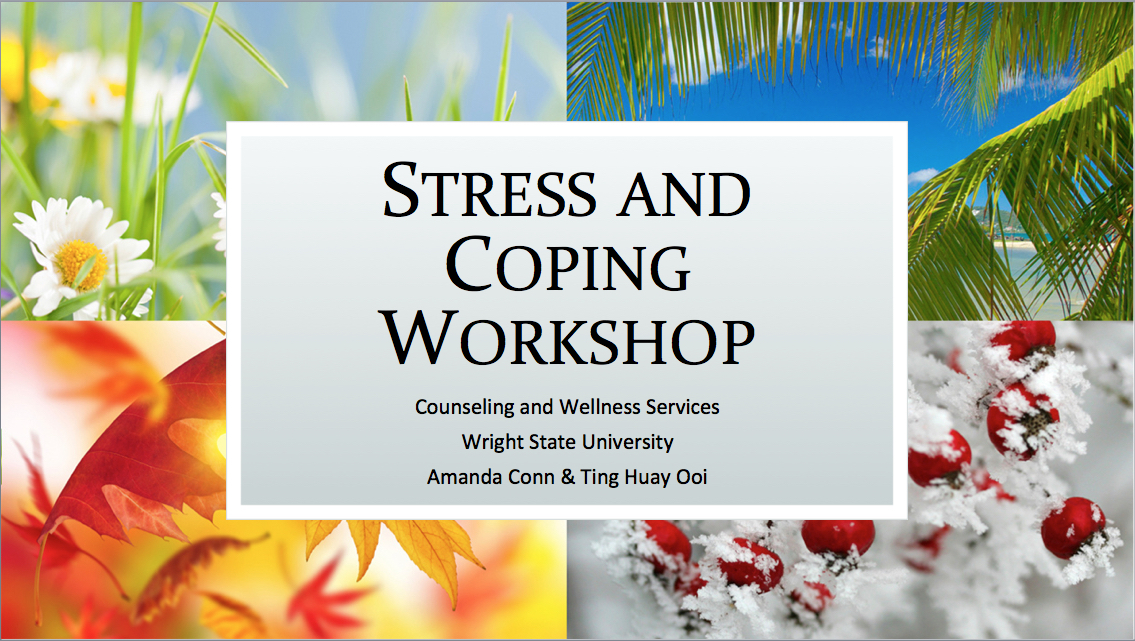 Workshops And Self Help | Counseling And Wellness | Wright State University